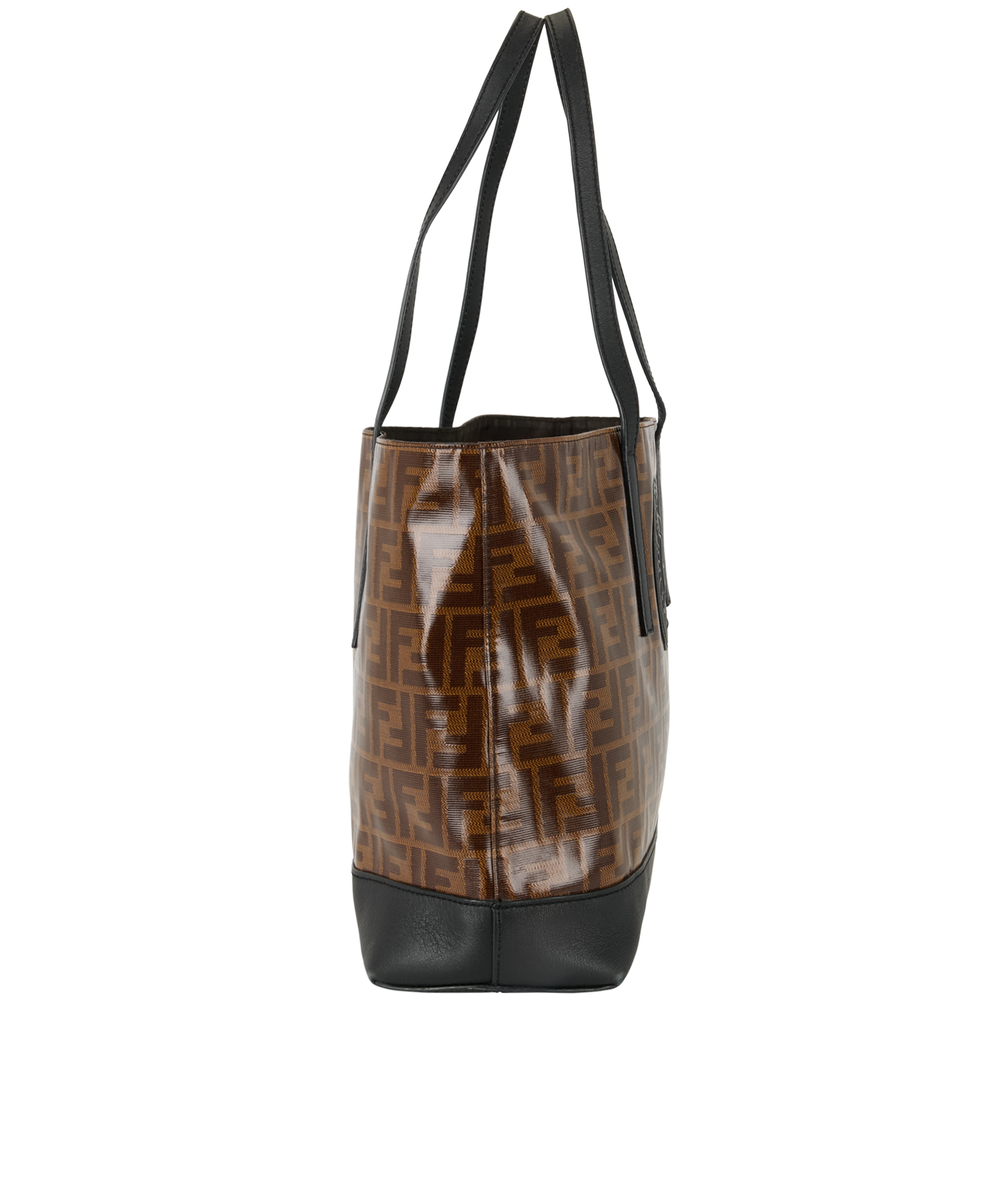 Zucca Tote, &pound;450, Handbags, Black/Brown, Canvas, Side view